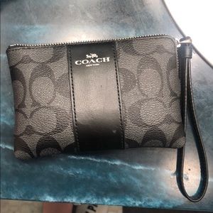 Black Coach Wristlet
